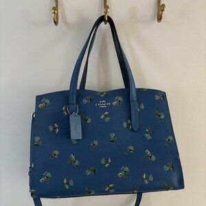 Coach Blue Flower Tote